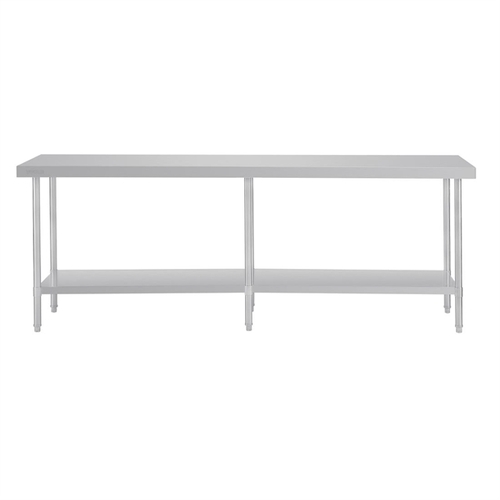 Vogue Premium Stainless Steel Table - 2400 x 600 x 900mm