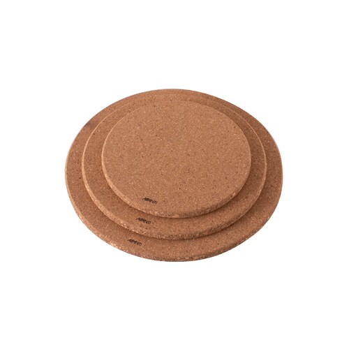 Avanti Round Cork Trivets With Magnets 3Pc