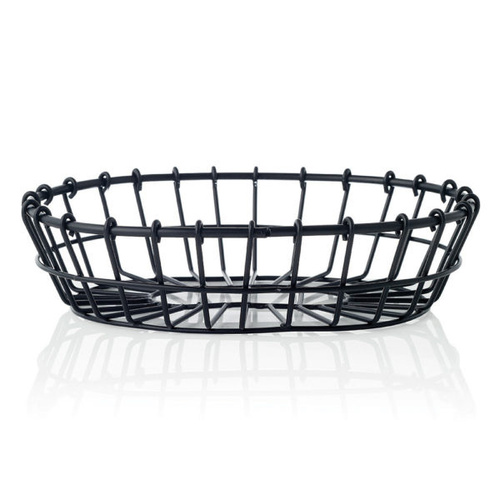 Chef Inox Coney Island Oval Wire Basket Patina Blk 230x155x60mm