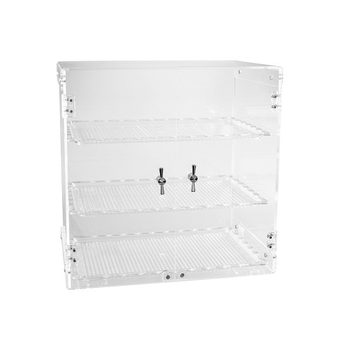 Zicco 3 Tray Display Cabinet - Clean Polycarbonate