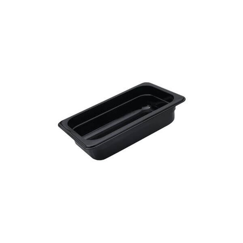 Polycarbonate Gastronorm Pan Black 1/3 Size 325x175x200mm / 6.91Lt (Box of 6)