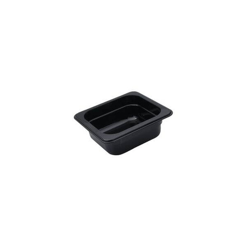 Polycarbonate Gastronorm Pan Black 1/6 Size 176x162x65mm / 1.00Lt 