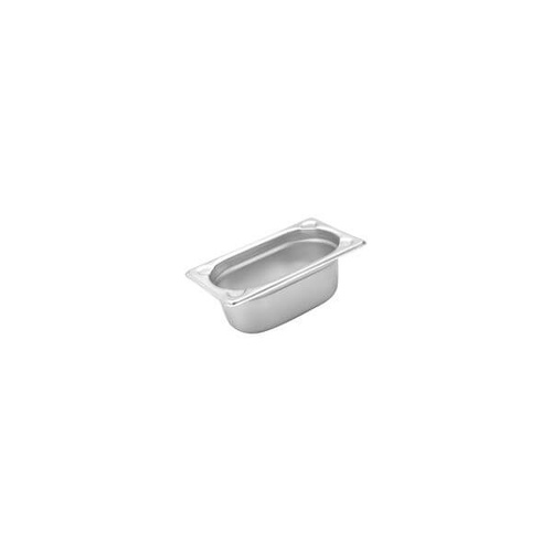 Caterchef 1/9 Size Gastronorm Steam Pan 176x108x100mm - 18/8 Stainless Steel (Box of 6)