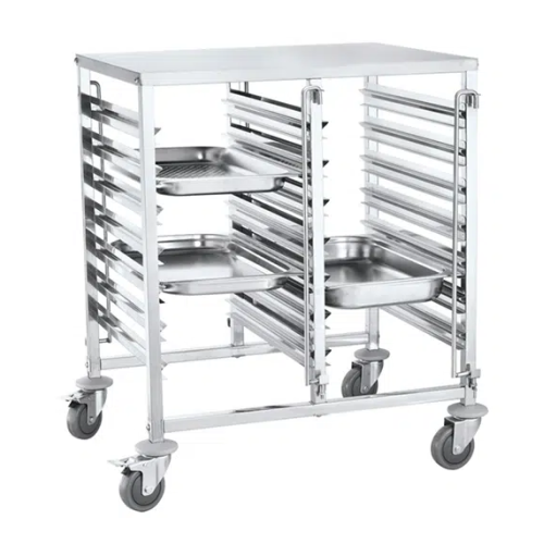 Double GN Trolley With Work Table 7-Tier - 740 x 550 x 950mm