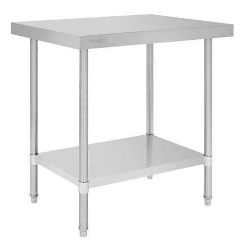 Vogue Premium Stainless Steel Prep Table - 900 x 600 x 900mm