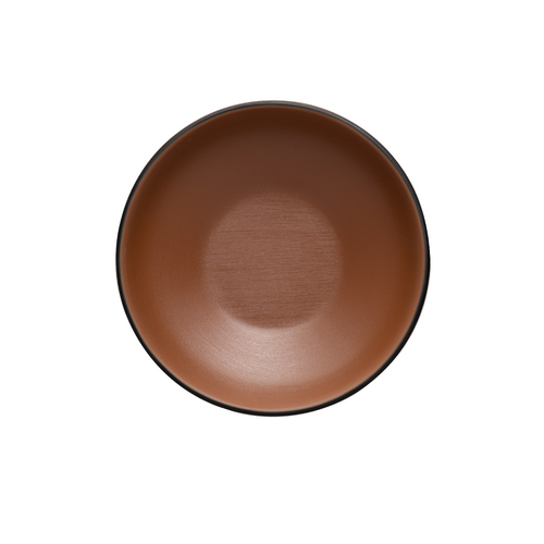 Coucou Melamine Round Bowl 14.9x4.1cm - Brown & Black - 11BW15BB1