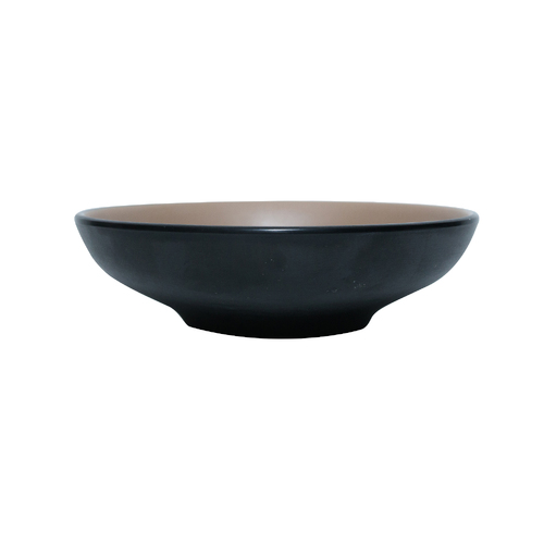 Coucou Melamine Round Bowl 14.9x4.1cm - Beige & Black  - 11BW15EB1