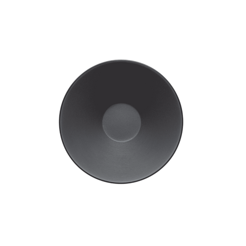 Coucou Melamine V Shape Round Bowl 17.8x9.2cm - Grey & Black