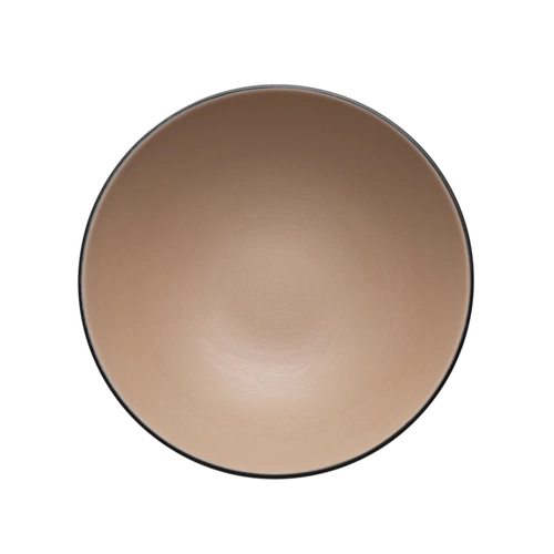 CouCou Dual Colour Round Bowl 24cm - Beige & Black