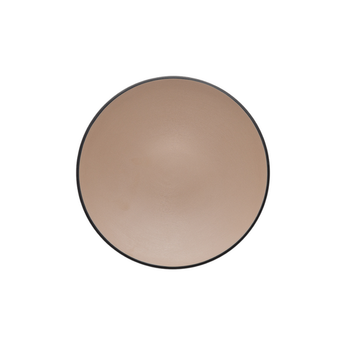 Coucou Melamine Round Plate 20.3x2.3cm - Beige & Black - 11PL20EB