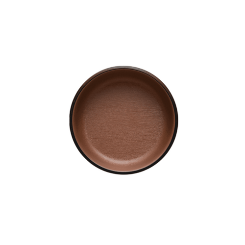 Coucou Melamine Small Round Dish 10.1x3.5cm - Brown & Black