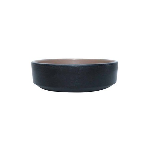 Coucou Melamine Small Round Dish 10.1x3.5cm - Beige & Black - 11SD10EB