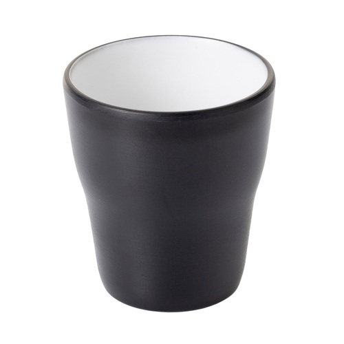 Coucou Melamine 260ml Tumblers - White & Black (Box of 6) - 11TB26WB