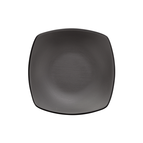 Coucou Melamine Square Dish 15 x 15cm - Grey & Black