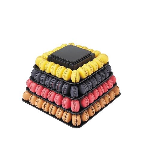 Matfer Bourgeat Macaron Pyramid 9 Level Black