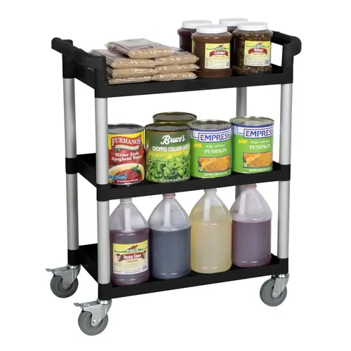 Ken Hands Classik Chef 3 Tier Trolley Small 810 x 410 x 910mm High Black