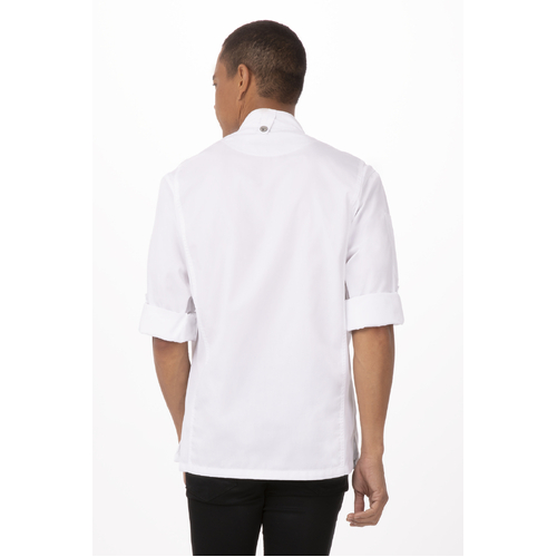 Hartford Chef Jacket - White - BCLZ008-WHT-XS - BCLZ008-WHT-XS