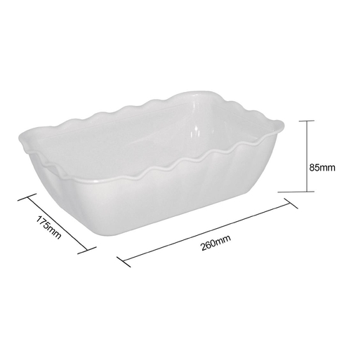 Olympia Kristallon Salad Crock 260x175x85mm/ 2L White 