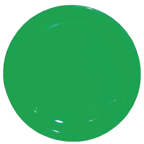 Olympia Kristallon Polycarbonate Plates 230mm Green (Box of 12)