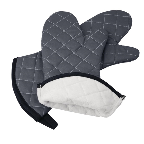 Vogue Flame Retardant Charcoal Oven Mitt 430mm