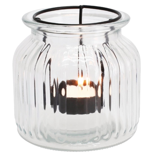 Olympia Glass Tealight Lantern 115x115x105mm (Box of 6)