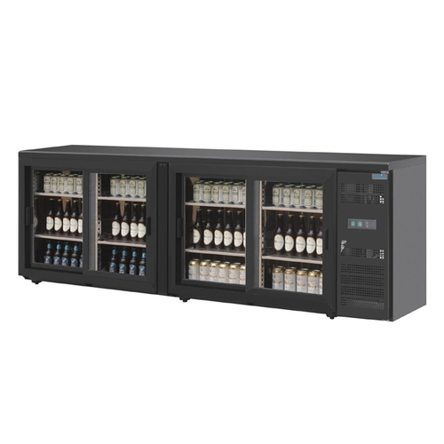 Polar U-Series Back Bar Counter Display Cooler 4 Door