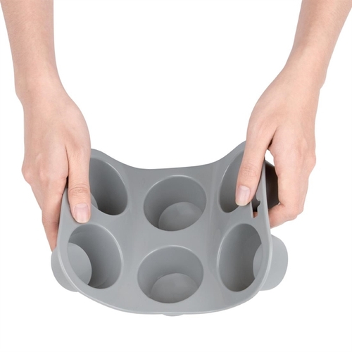 Vogue Silicone High Heat Flexible Muffin Tray (6 Cup)