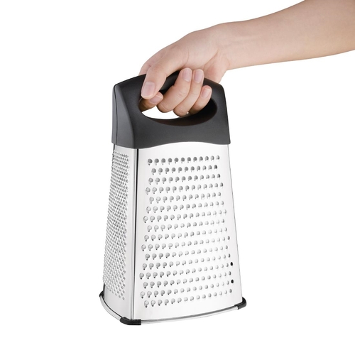 Vogue Heavy Duty Box Grater with Black Handle & Base 254mm 