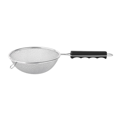 Vogue Double Mesh Sieve Black Handle 160mm