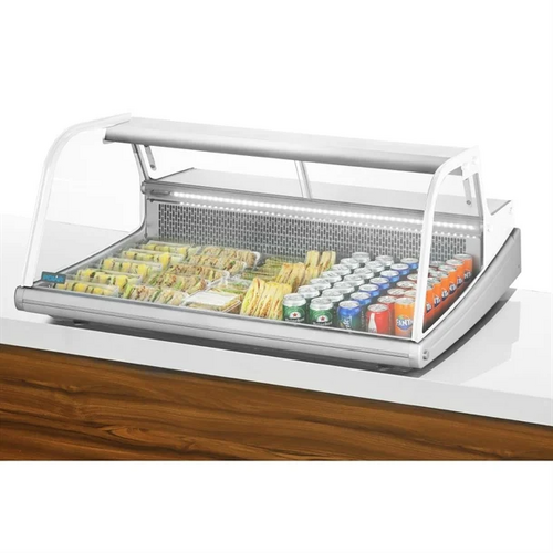 Polar GE961-A Counter Top Serve Over Fish Display Unit White - 1245mm