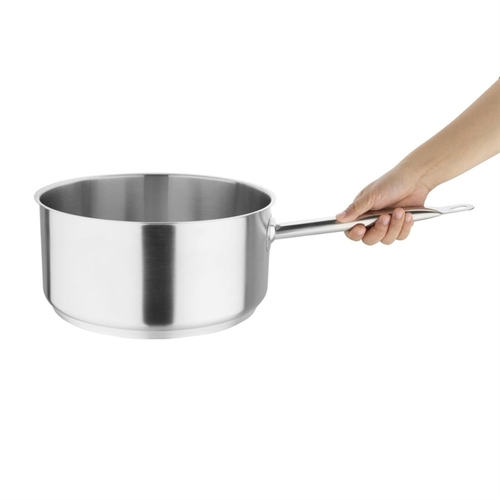 Vogue Stainless Steel Saucepan 280mm 8Ltr