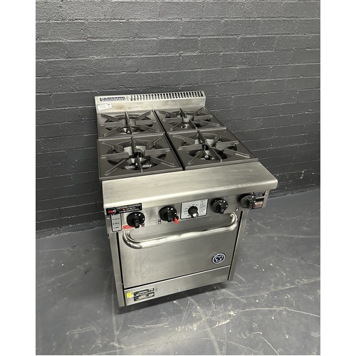 Pre-Owned Goldstein PF420FF - 4 Burner Gas Cooktop with Fan Forced Oven - PO-1580