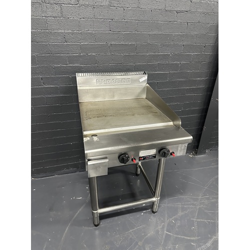 Pre-Owned Goldstein GPGDB24 - 600mm Gas Griddle on Leg Stand - PO-1633