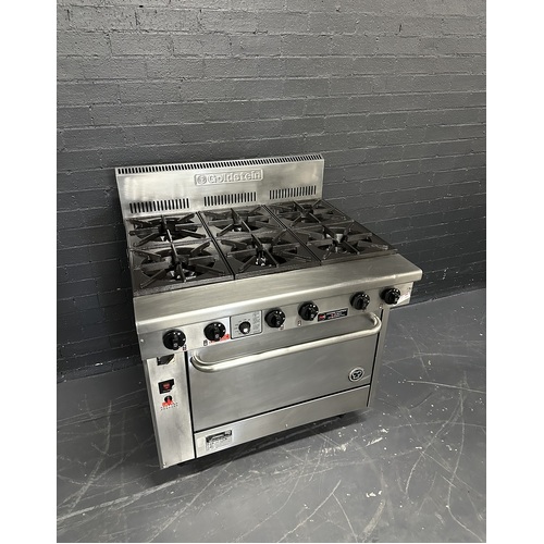 Pre-Owned Goldstein PF628FF - 6 Burner Cooktop with Gas Fan Forced Oven