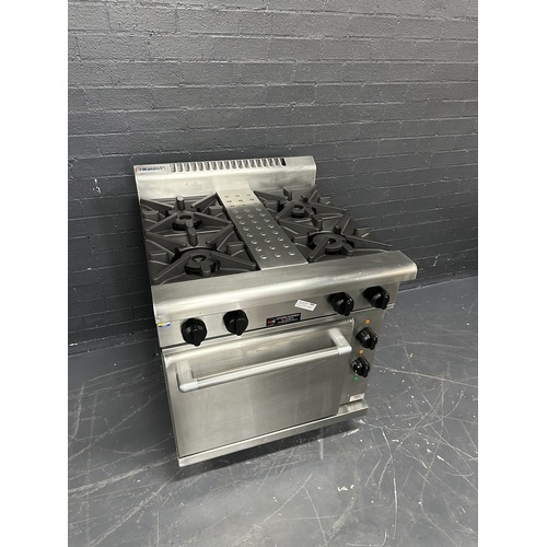 Pre-Owned Waldorf RN8510GEF - 4 Burner Wide Gas Cooktop with Electric Static Oven