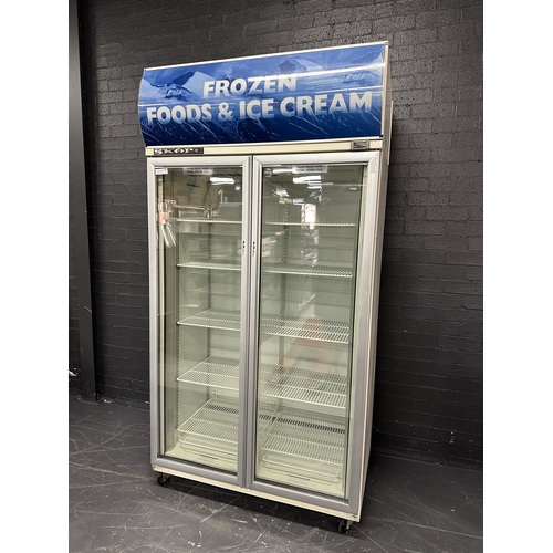 Pre-Owned Skope SKF1000-3DK - 2 Door Upright Display Freezer - PO-1664