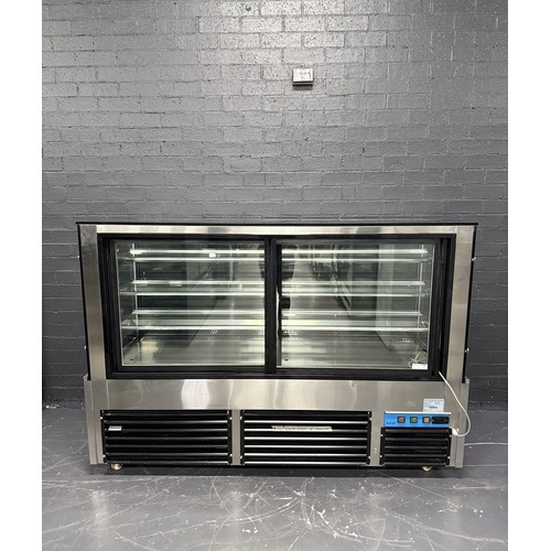 Pre-Owned FED SG180FA-2XB - Square Glass Cold Cake Display 1800mm