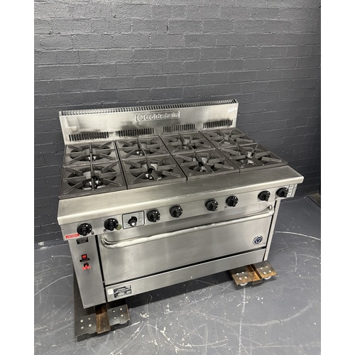 Pre-Owned Goldstein PF840FF - 8 Burner Gas Cooktop with Gas Fan Forced Oven 