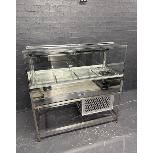 Pre-Owned Roband SRX24RD - Square Glass Cold Food Display 2x4 on Stand