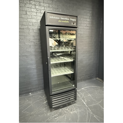 Pre-Owned True GDM-23-HC-LD - Single Door Glass Upright Fridge - Black