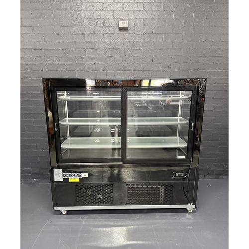 Demo Exquisite CDR315 - Square Glass Cold Cake Display 1500mm