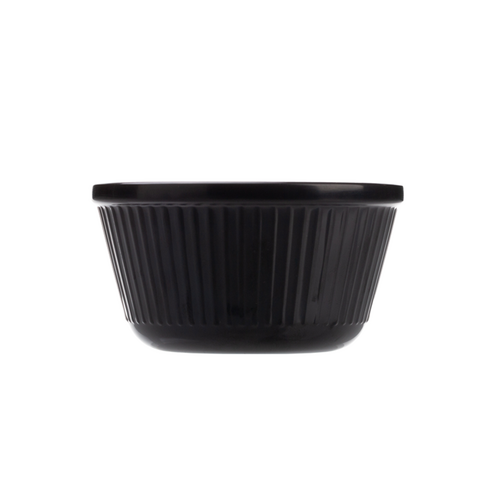 Coucou Ramekin Flutted 120ml - Black (Box of 24)