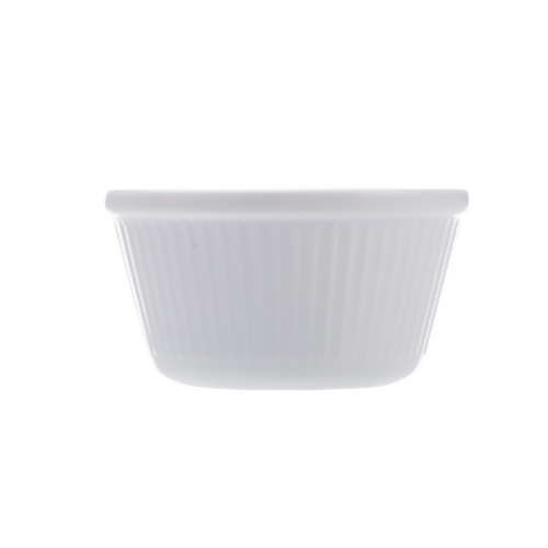 Coucou Ramekin Flutted 120ml - White (Box of 24)