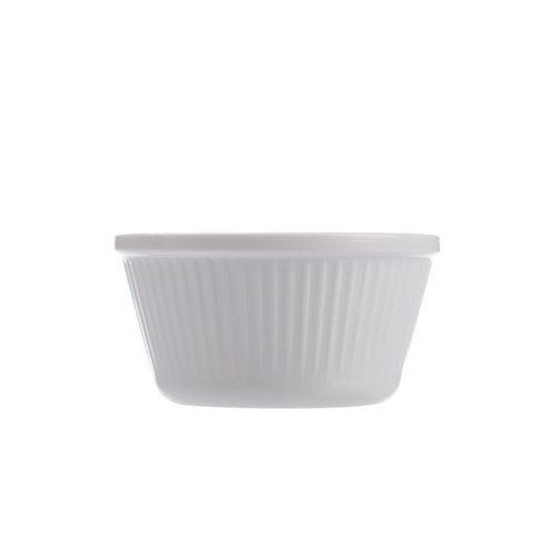 Coucou Ramekin Flutted 60ml - White (Box of 24) - RKF60WH