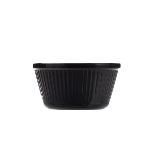 Coucou Ramekin Flutted 90ml - Black (Box of 24) - RKF90BK