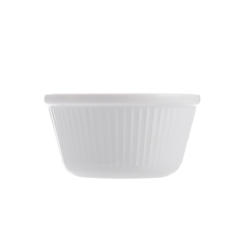 Coucou Ramekin Flutted 90ml - White (Box of 24) - RKF90WH