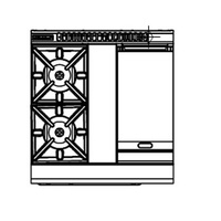 Waldorf RN8513G - 2 Burner Gas Cooktop + 300mm Griddle with Gas Static Oven