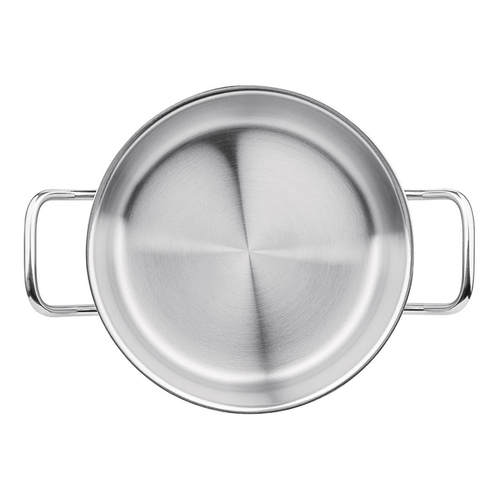 Vogue Stainless Steel Casserole Pan 240mm 4.5Ltr - T149