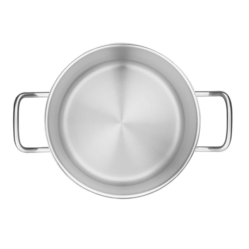 Vogue Stainless Steel Deep Stock Pot 240mm 10.5Ltr