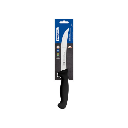 Tramontina Professional Boning Knife Curved Stiff Black Handle - 150mm